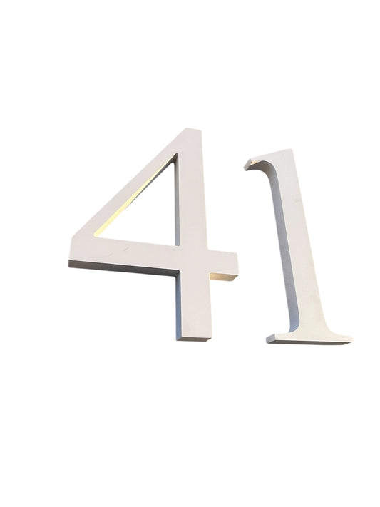 NÚMEROS RESIDENCIAIS 20 cm — PVC + ACM Premium (1ALGARISMO)
