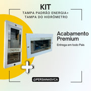 Kit Tampas: Medidor de Energia + Hidrômetro - Frete Grátis
