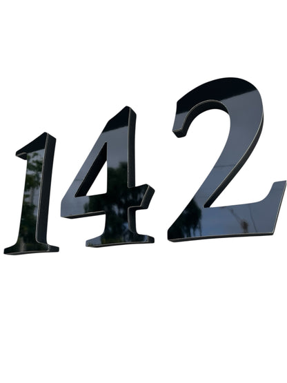 NÚMEROS RESIDENCIAIS 20 cm — PVC + ACM Premium (1ALGARISMO)