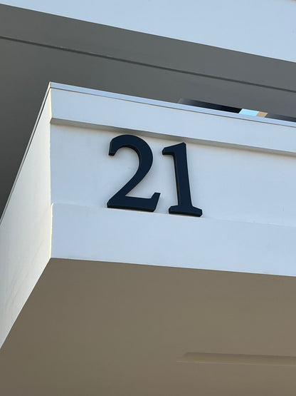 NÚMEROS RESIDENCIAIS 20 cm — PVC + ACM Premium (1ALGARISMO)