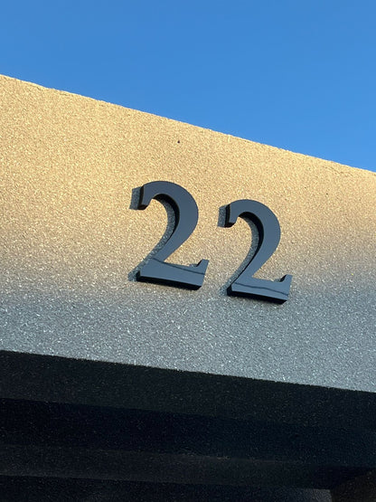 NÚMEROS RESIDENCIAIS 20 cm — PVC + ACM Premium (1ALGARISMO)