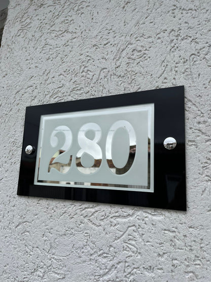 Número Residencial - Design Espelhado (FRETE GRÁTIS)