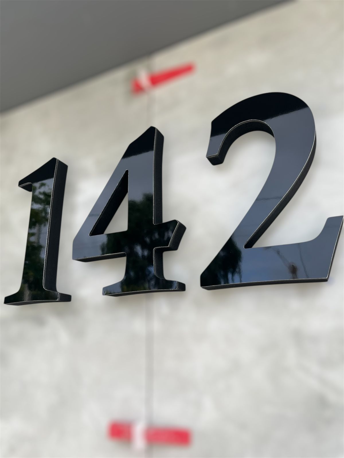 NÚMEROS RESIDENCIAIS 20 cm — PVC + ACM Premium (1ALGARISMO)
