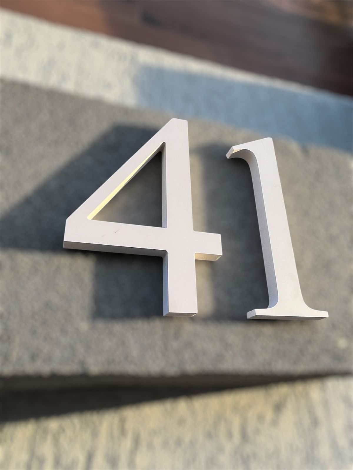NÚMEROS RESIDENCIAIS 20 cm — PVC + ACM Premium (1ALGARISMO)